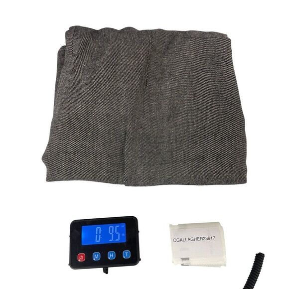 Massimo Dutti Womens Mini Dress M Medium wool linen Grey Black 6673/673 NWT - Picture 13 of 13